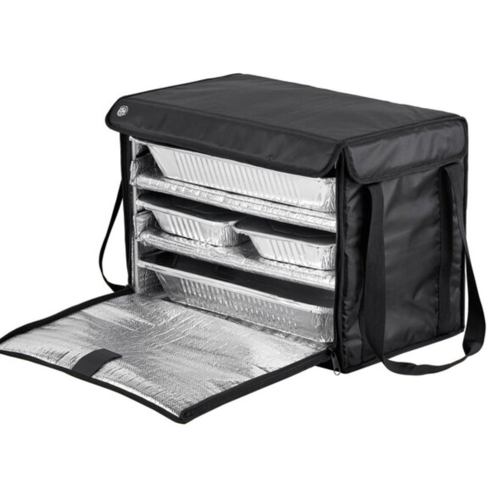 American Metalcraft Deluxe Black Polyester Insulated Delivery Bag